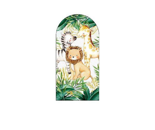 Painel Romano Veste Fácil 1,00x2,00 - Safari Animais e Vegetação 088