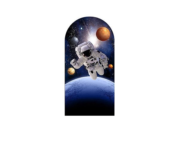 Painel Romano Veste Fácil 1,00x2,00 - Astronauta E Planetas 012