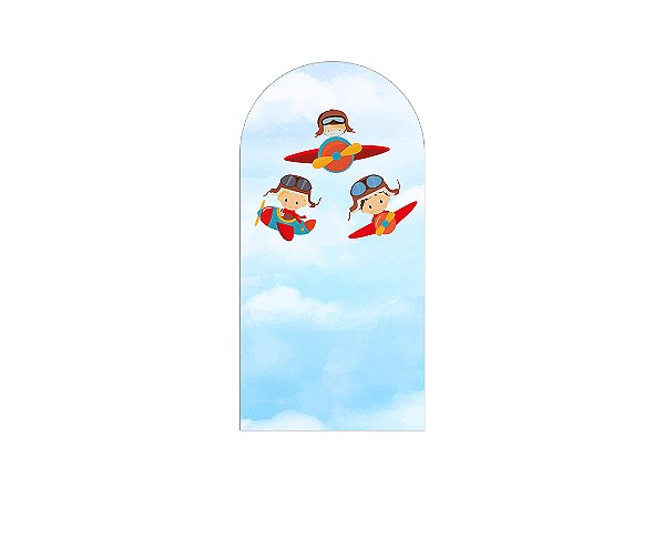 Painel Romano Veste Fácil 1,00x2,00 - Aviaozinhos Vermelhos 003