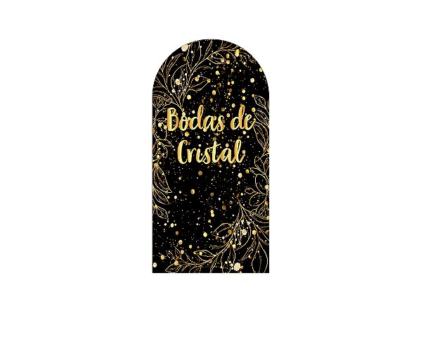 Painel Romano Veste Fácil 1,00x2,00 - Bodas de Cristal Efeito Brilhos Dourados 008