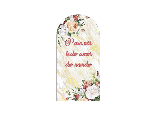 Painel Romano Veste Fácil 1,00x2,00 - Noivado Efeito Marmorizado 016
