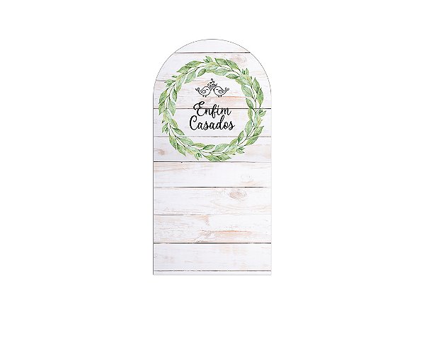 Painel Romano Veste Fácil 1,00x2,00 - Enfim Casados Efeito Madeira 024