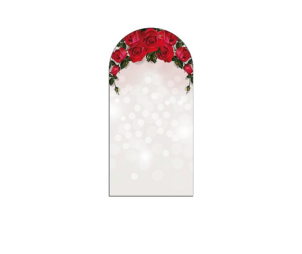 Painel Romano Veste Fácil 1,00x2,00 - Rosas Vermelhas 041