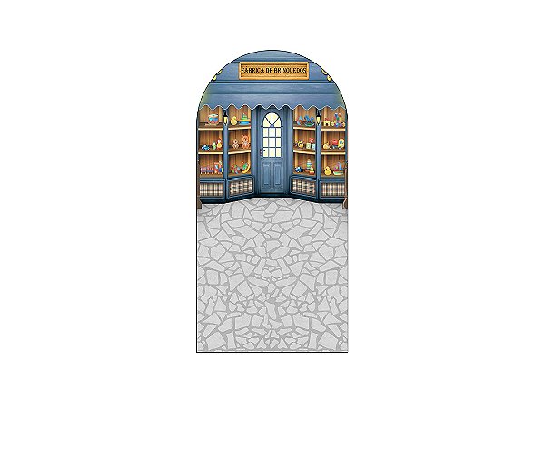 Painel Romano Veste Fácil 1,00x2,00 - Loja de Brinquedos 012