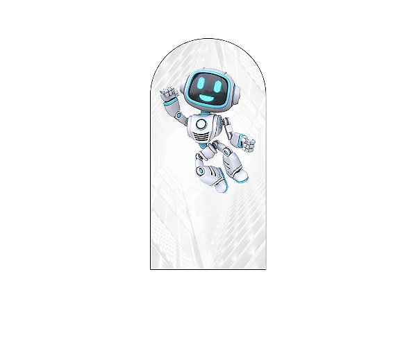 Painel Romano Veste Fácil 1,00x2,00 - Robôzinho Futurista 021
