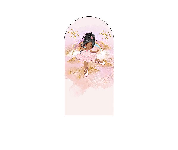 Painel Romano Veste Fácil 1,00x2,00 - Bailarina Dançando Efeito Glitter 015