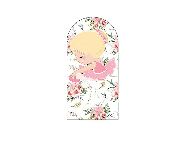 Painel Romano Veste Fácil 1,00x2,00 - Bailarina Floral Alongando 024