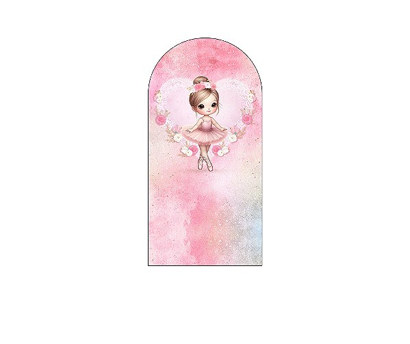 Painel Romano Veste Fácil 1,00x2,00 - Bailarina Cute Rosa 037