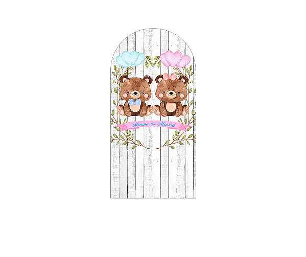 Painel Romano Veste Fácil 1,00x2,00 - Bosque Ursinhos Cute 008