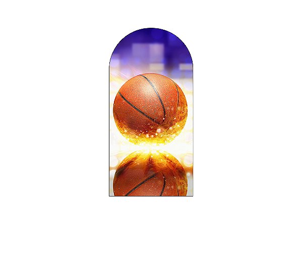 Painel Romano Veste Fácil 1,00x2,00 - Bola de Basquete Efeito Luzes 004