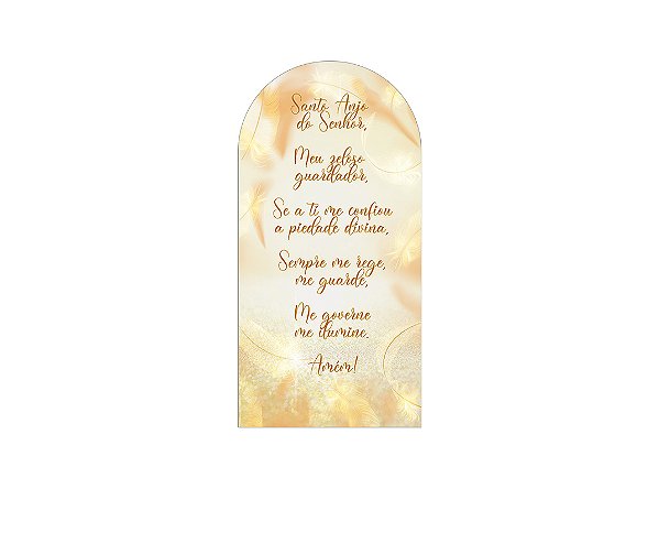 Painel Romano Veste Fácil 1,00x2,00 - Batizado Dourado 005