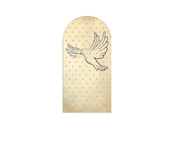 Painel Romano Veste Fácil 1,00x2,00 - Batizado Espirito Santo Bege 048