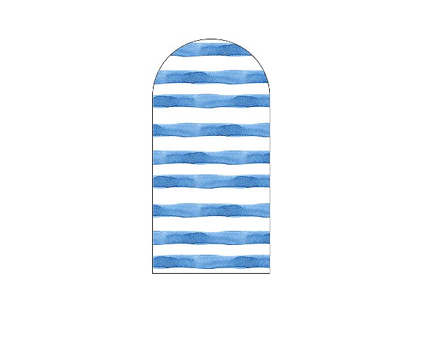 Painel Romano Veste Fácil 1,00x2,00 - Chá de Bebê Listras Azuis 049
