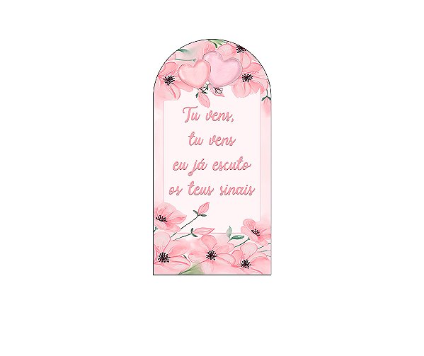 Painel Romano Veste Fácil 1,00x2,00 - Chá de Fraldas Rosa 052