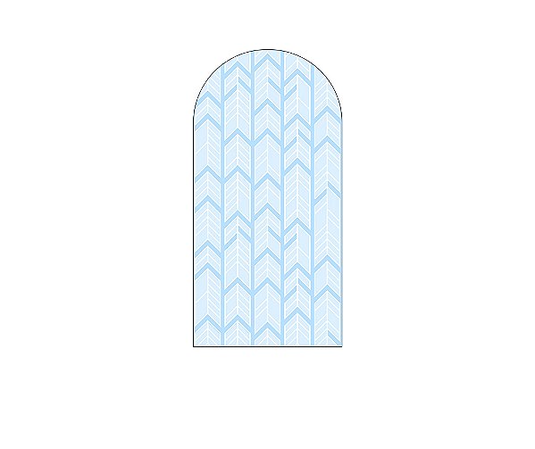 Painel Romano Veste Fácil 1,00x2,00 - Chá de Bebê Azul 057