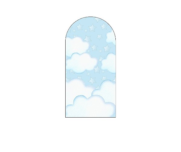 Painel Romano Veste Fácil 1,00x2,00 - Chá de Bebê Céu Azul 062