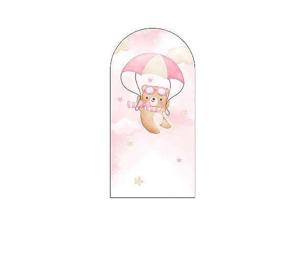 Painel Romano Veste Fácil 1,00x2,00 - Chá de Bebê Ursinha Cute 084