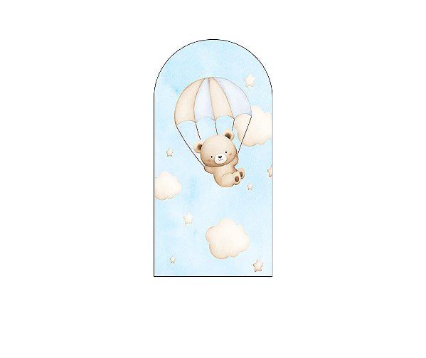 Painel Romano Veste Fácil 1,00x2,00 - Ursinha Baloeira Azul 091