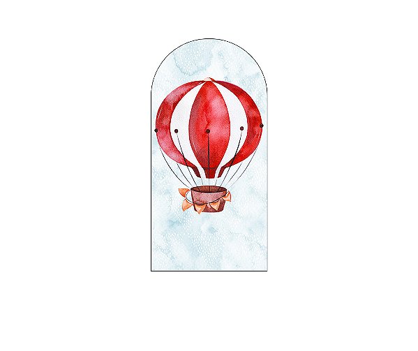 Painel Romano Veste Fácil 1,00x2,00 - Circo Balão Vermelho 008