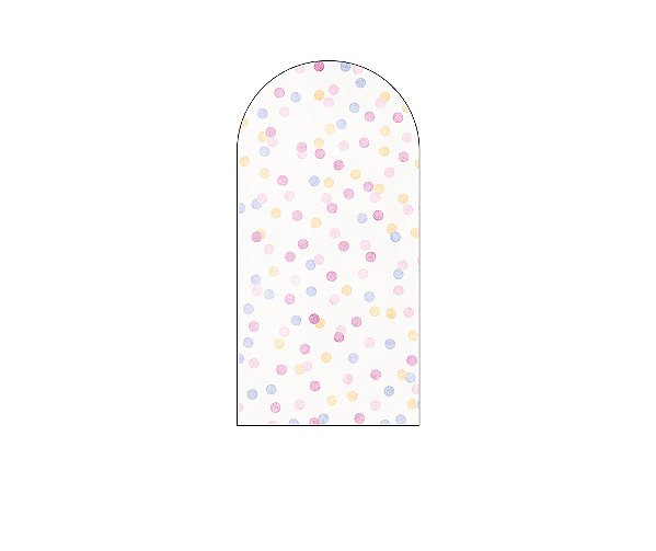 Painel Romano Veste Fácil 1,00x2,00 - Circo Bolinhas Coloridas 009