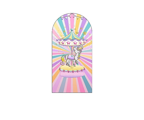 Painel Romano Veste Fácil 1,00x2,00 - Circo Candy Color 024