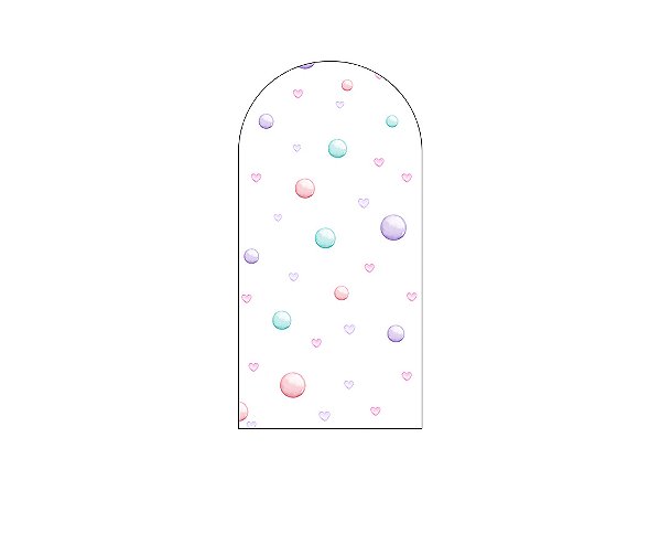 Painel Romano Veste Fácil 1,00x2,00 - Circo Bolinhas Coloridas 028