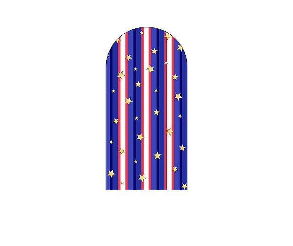 Painel Romano Veste Fácil 1,00x2,00 - Circo Tradicional Azul e Vermelho 037