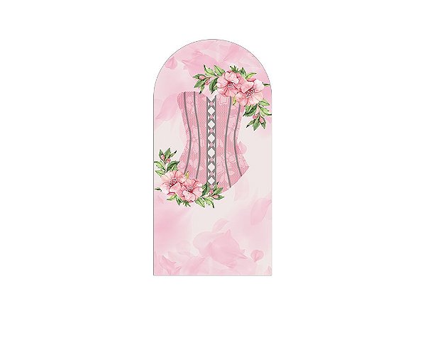 Painel De Festa Romano 1,00x2,00- Chá de Lingerie Rosa 003