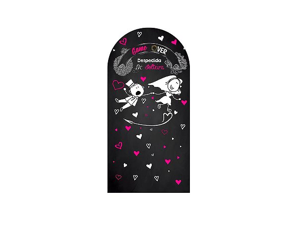 Painel De Festa Romano 1,00x2,00- Despedida de Solteira Chalkboard 005