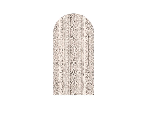 Painel De Festa Romano 1,00x2,00- Efeito Textura Tricô Bege 012