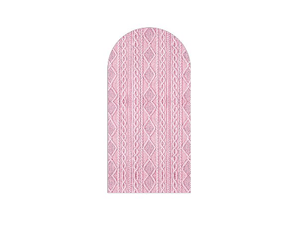 Painel De Festa Romano 1,00x2,00- Efeito Textura Tricô Rosa 013
