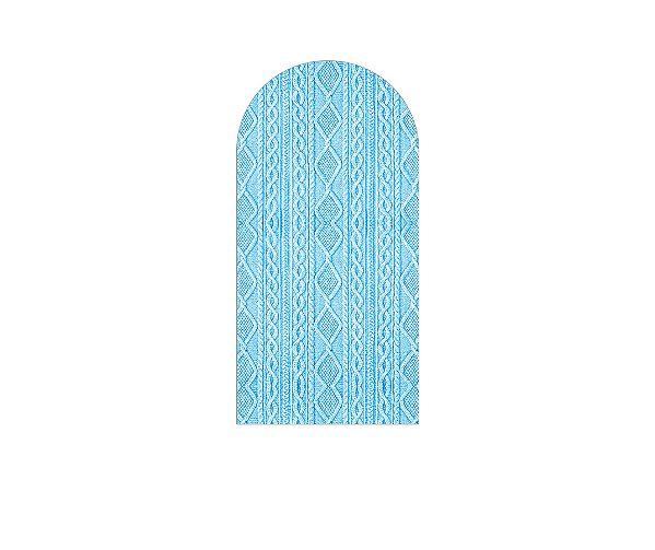 Painel De Festa Romano 1,00x2,00- Efeito Textura Tricô Azul 014