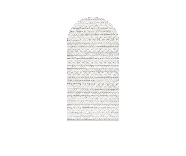Painel De Festa Romano 1,00x2,00- Efeito Textura Tricô Branco 015