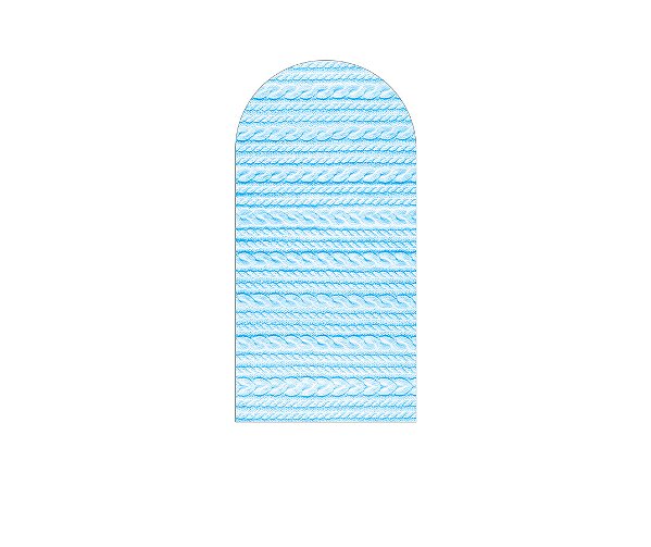 Painel De Festa Romano 1,00x2,00- Efeito Textura Tricô Azul 017