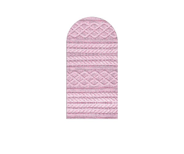 Painel De Festa Romano 1,00x2,00- Efeito Textura Tricô Trançado Rosa 019