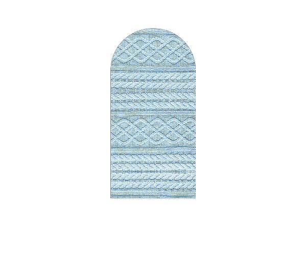 Painel De Festa Romano 1,00x2,00- Efeito Textura Tricô Trançado Azul 020