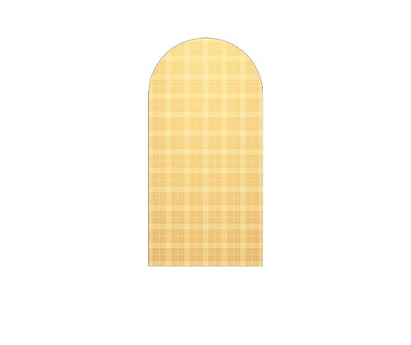 Painel De Festa Romano 1,00x2,00- Xadrez Degradê Amarelo 034
