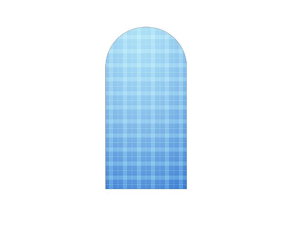 Painel De Festa Romano 1,00x2,00- Camadas Xadrez Degradê Azul 038