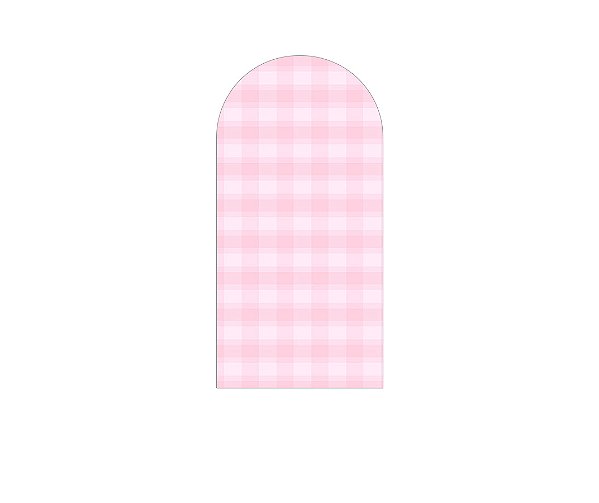 Painel De Festa Romano 1,00x2,00- Xadrez Degradê Rosa Claro 050