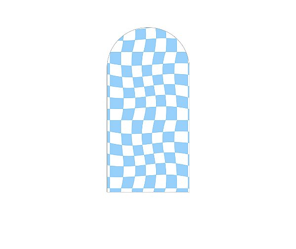 Painel De Festa Romano 1,00x2,00- Estampa Quadriculado Retrô Azul 068