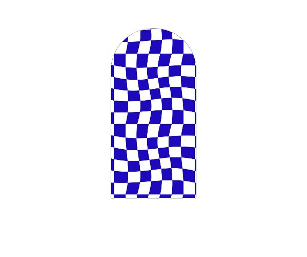 Painel De Festa Romano 1,00x2,00- Estampa Quadriculado Retrô Azul Royal 069