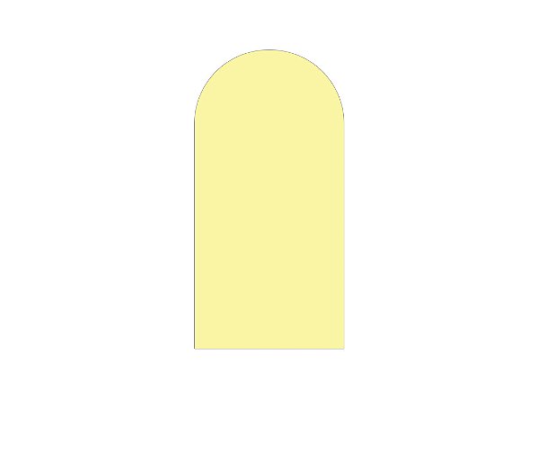 Painel De Festa Romano 1,00x2,00- Cores Neutras Amarelo Liso 083
