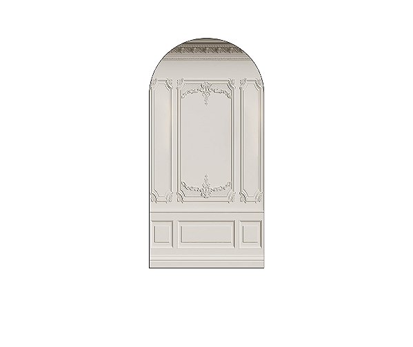 Painel De Festa Romano 1,00x2,00- Parede Boiserie Branco 002