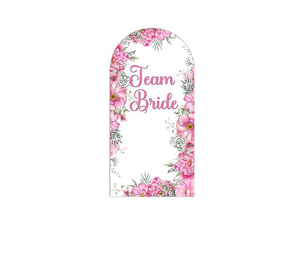 Painel Romano Veste Fácil 1,00x2,00 - Team Bride Floral Rosa 008