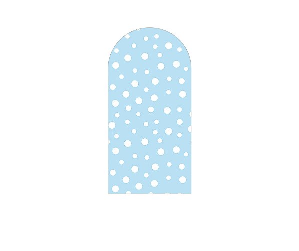 Painel Romano Veste Fácil 1,00x2,00 - Azul com Poás 006