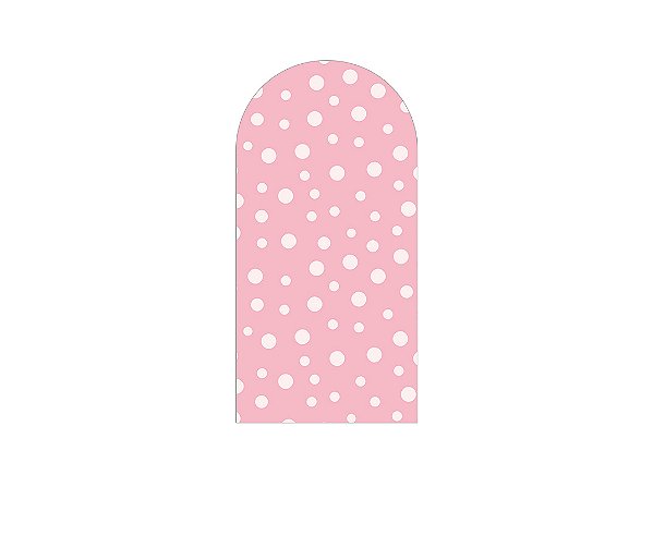 Painel Romano Veste Fácil 1,00x2,00 - Rosa Claro com Poás 009