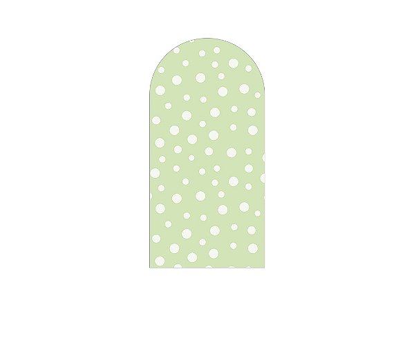 Painel Romano Veste Fácil 1,00x2,00 - Verde Claro com Poás 010