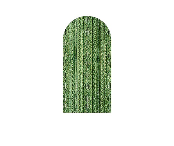 Painel Romano Veste Fácil 1,00x2,00 - Efeito Textura Tricô Verde 011