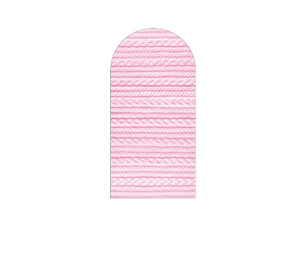 Painel Romano Veste Fácil 1,00x2,00 - Efeito Textura Tricô Rosa 016