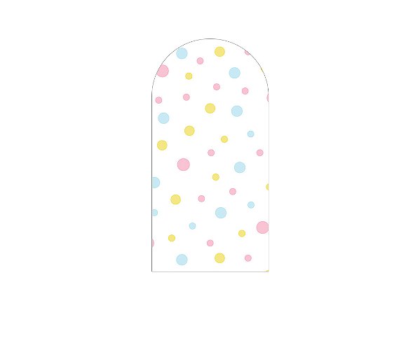 Painel Romano Veste Fácil 1,00x2,00 - Branco com Poás 023